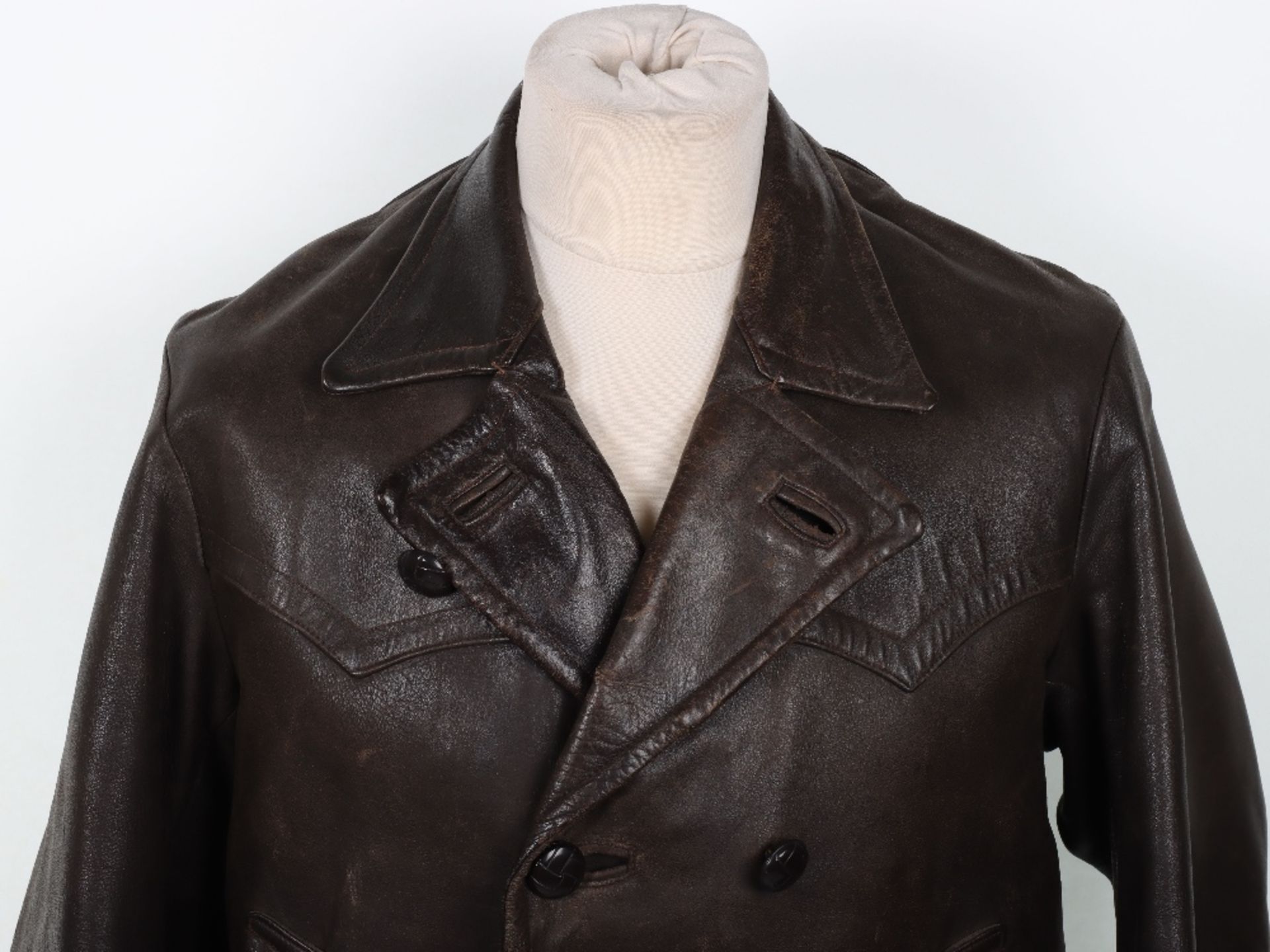 German 1930’s / 1940’s Leather Aviators / Motoring Jacket - Image 2 of 11