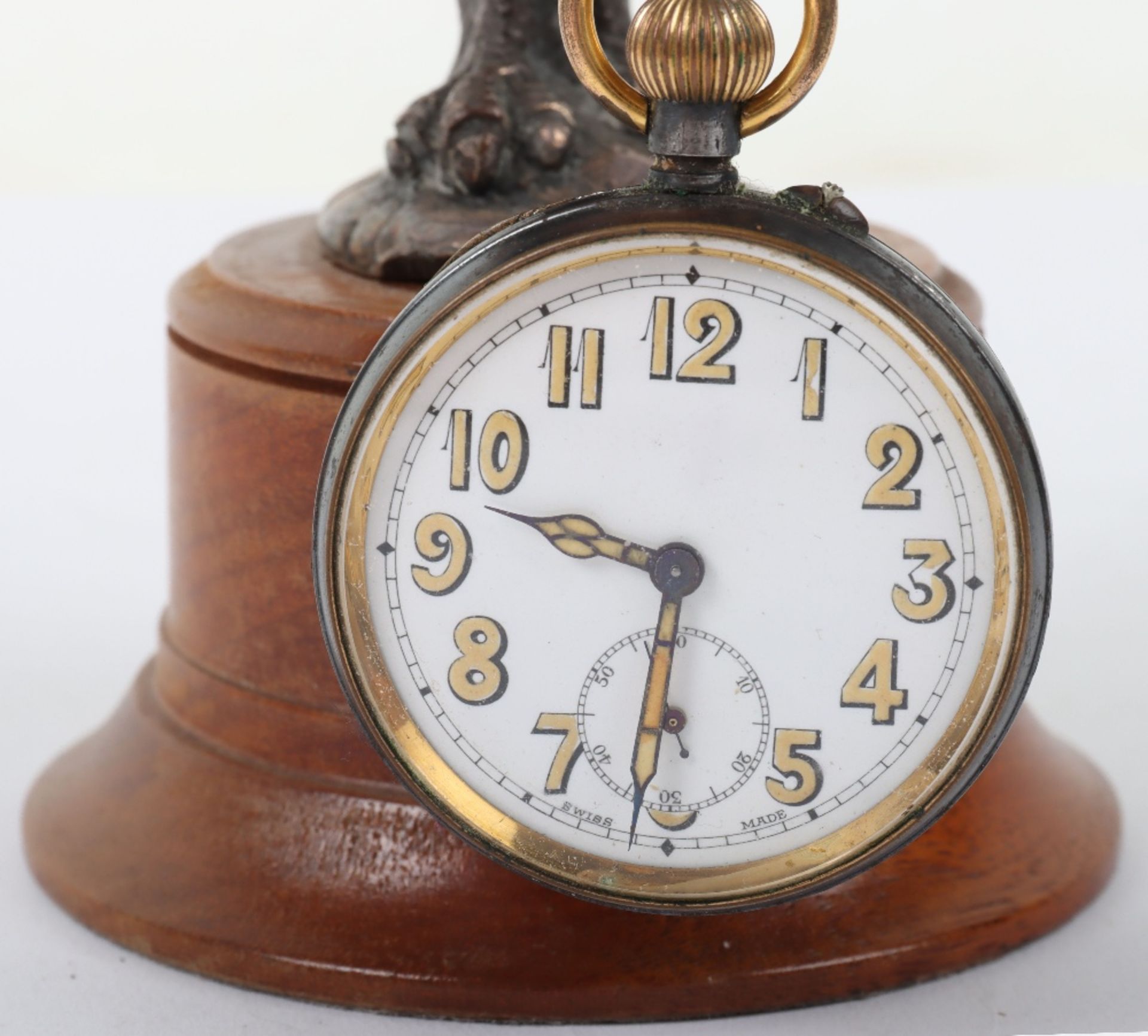 Early 20th Century Eagle in Flight Pocket Watch Stand - Bild 2 aus 5