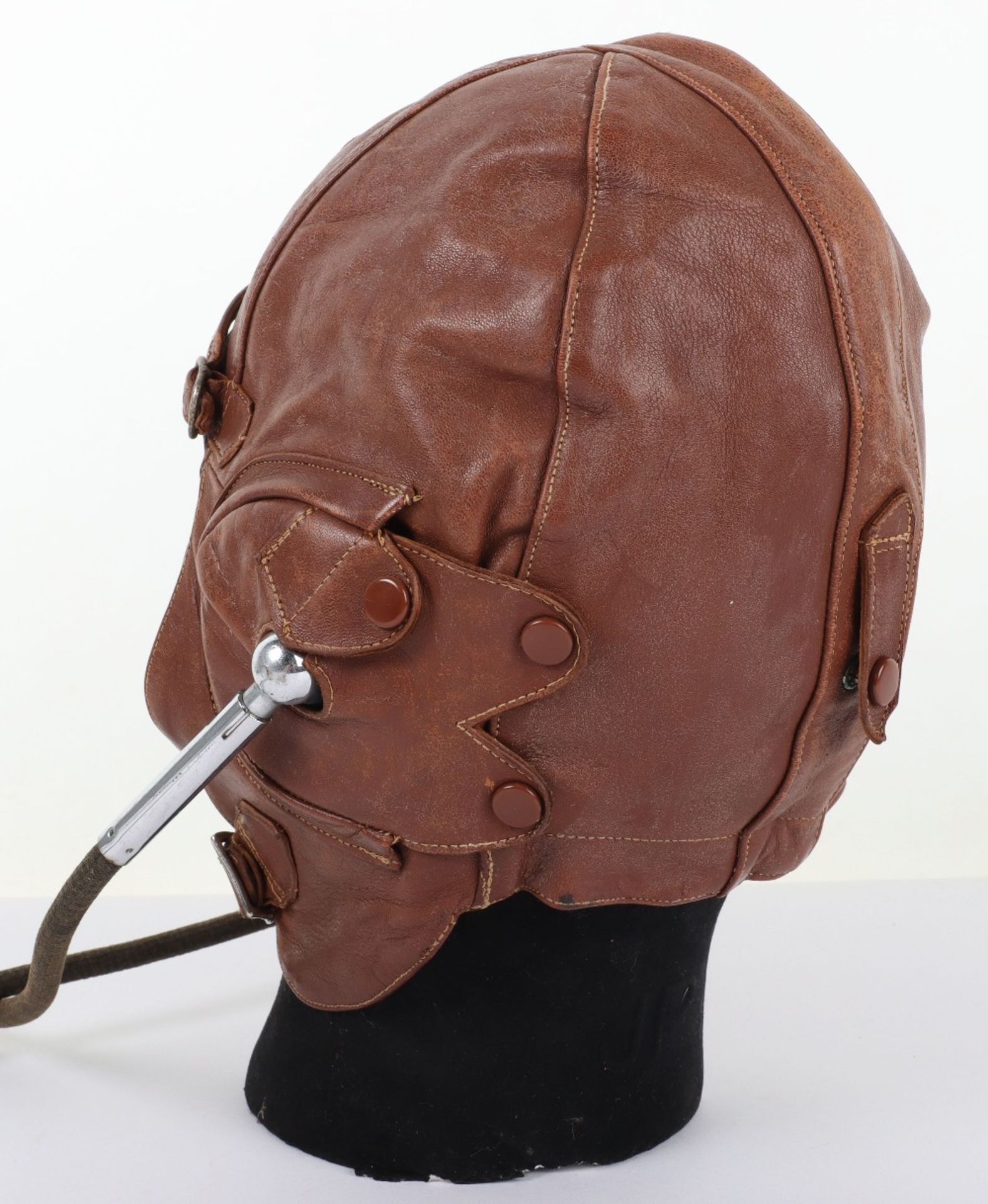 Lewis Pattern Leather Flying Helmet - Image 5 of 9