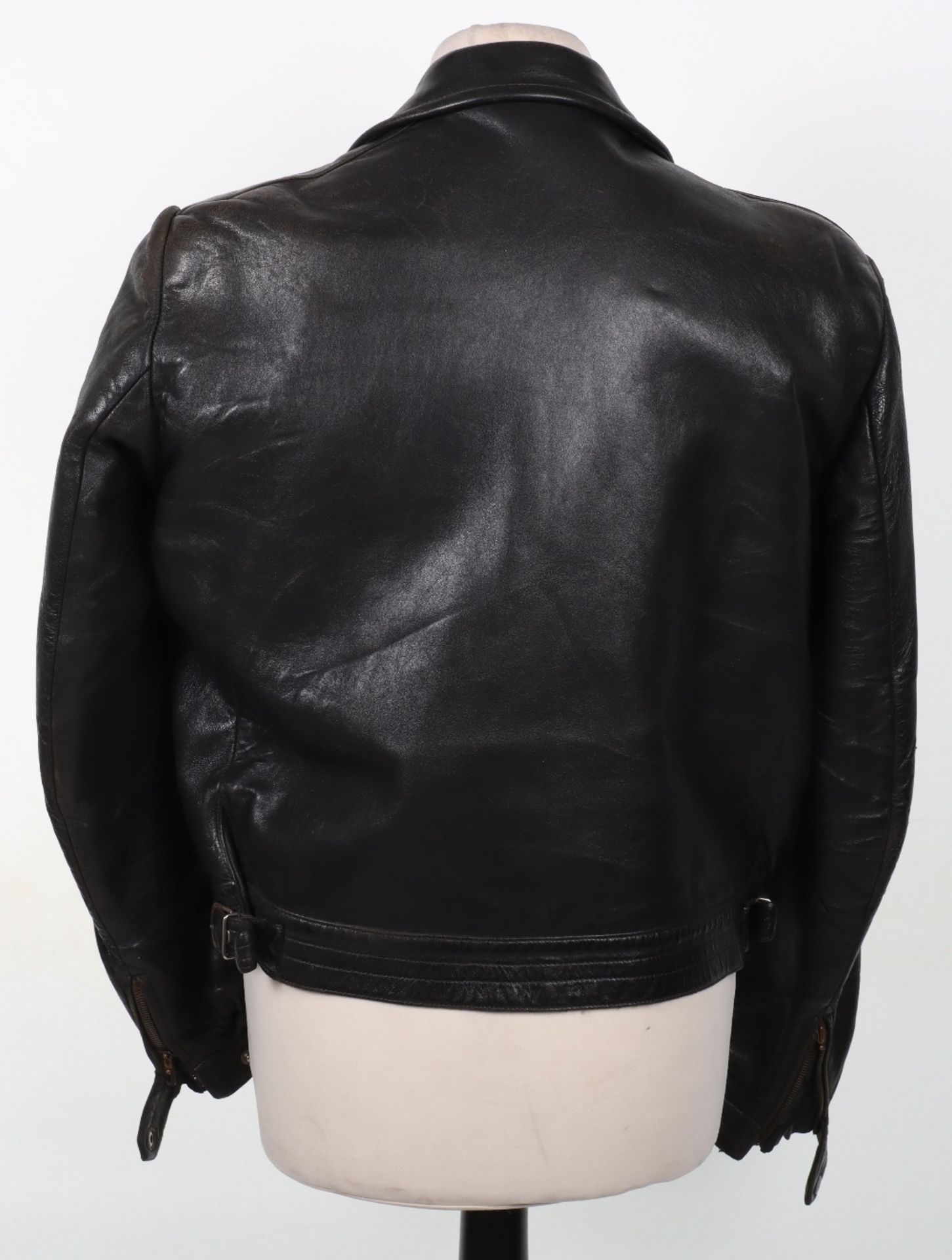 Vintage Black Leather Jacket - Image 8 of 10