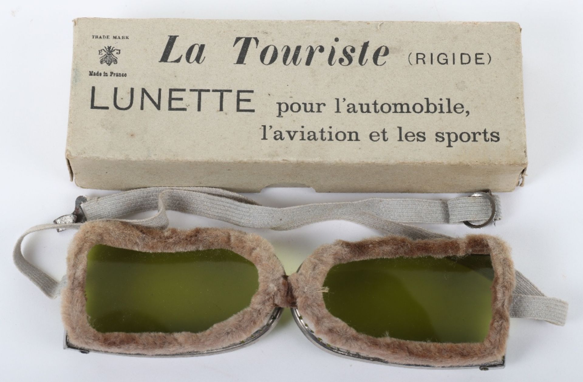 Pair of French Made “La Touriste” Lunette Automobile / Aviation Goggles - Image 2 of 4