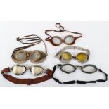 Pair of Vintage Aviators Flying Goggles by Bausch & Lomb