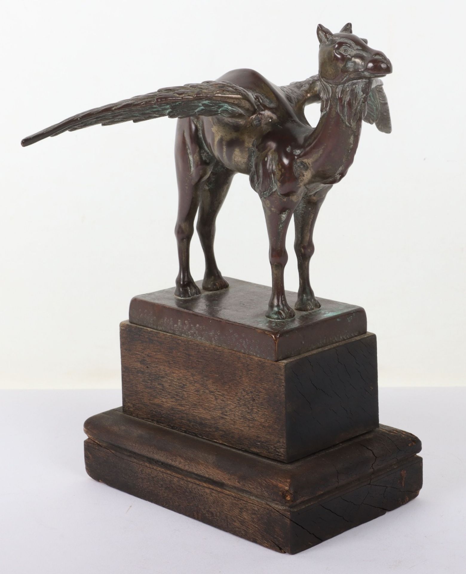 Bronze Royal Air Force No45 Squadron Winged Camel Desk Figure - Image 4 of 6