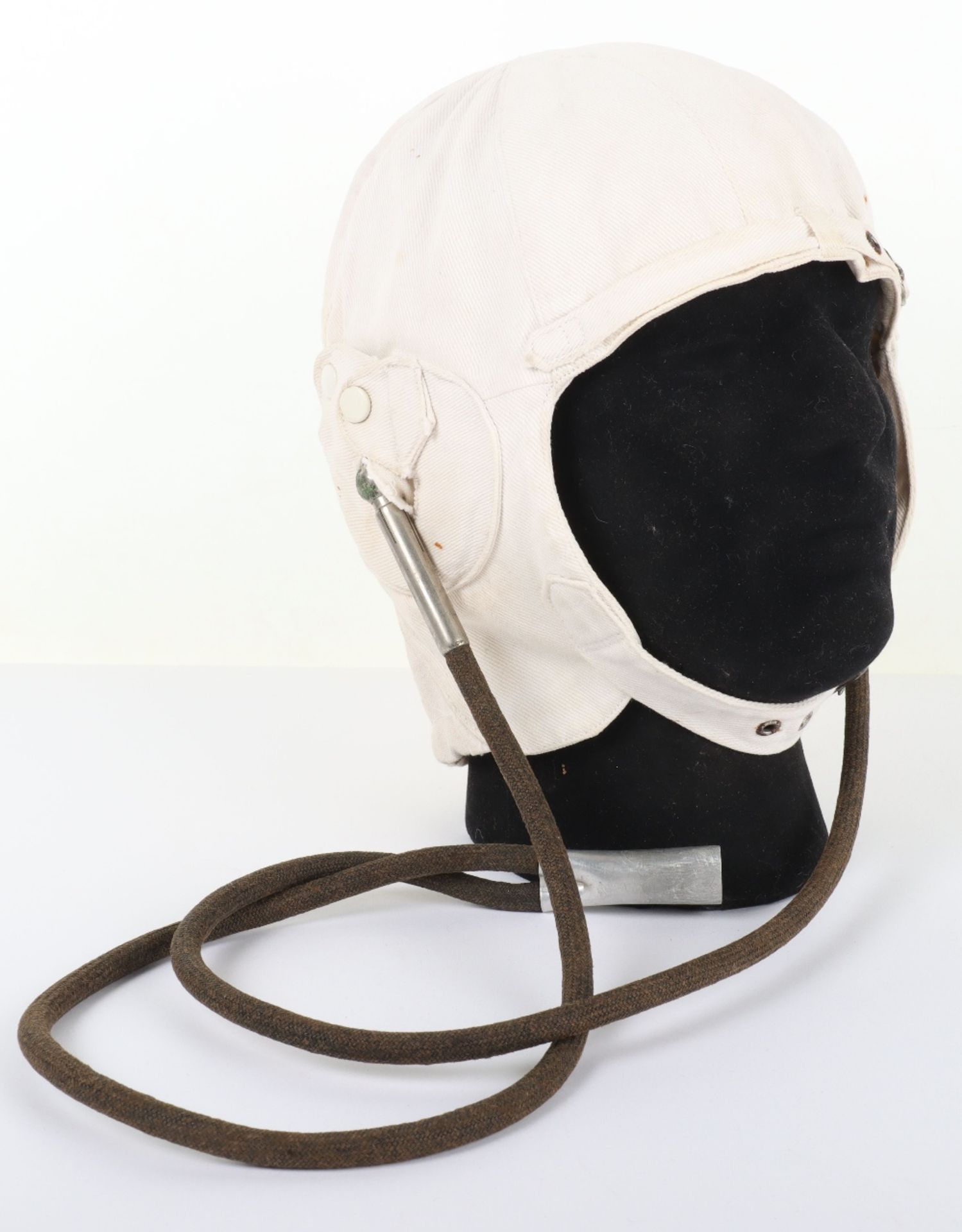 Pre-WW2 D Lewis Pattern Flying Helmet with Gosport Tubes - Image 2 of 8