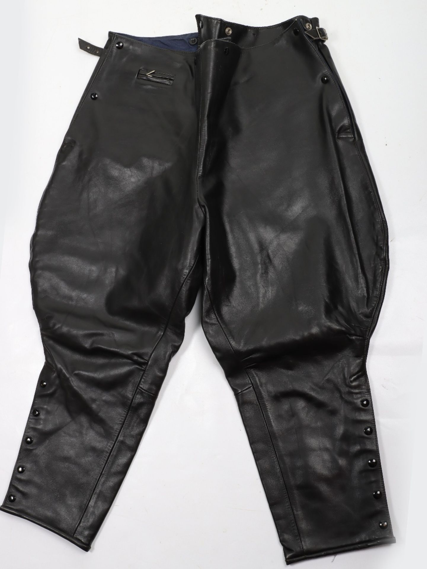 Pair of German Air Force Grey Leather Trousers - Image 2 of 3