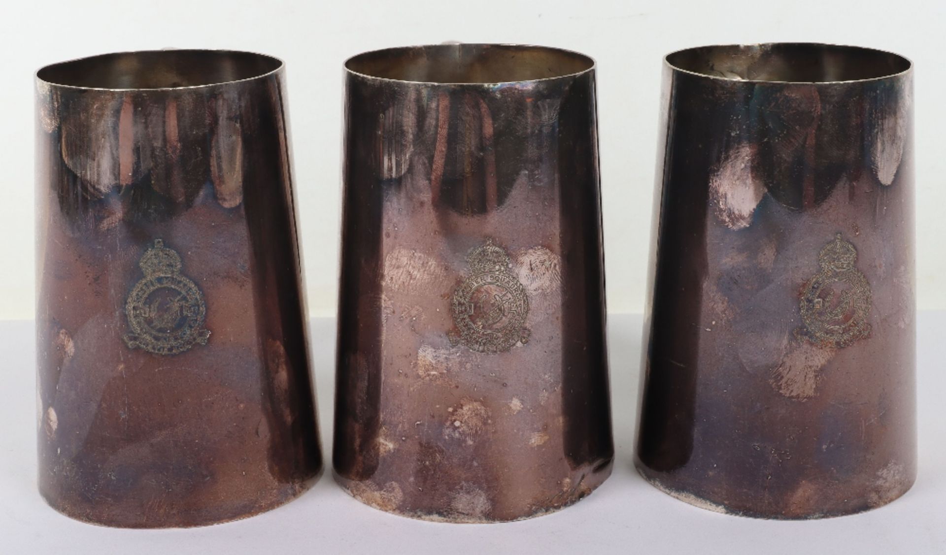 3x EPNS Tankards of No149 Squadron Interest