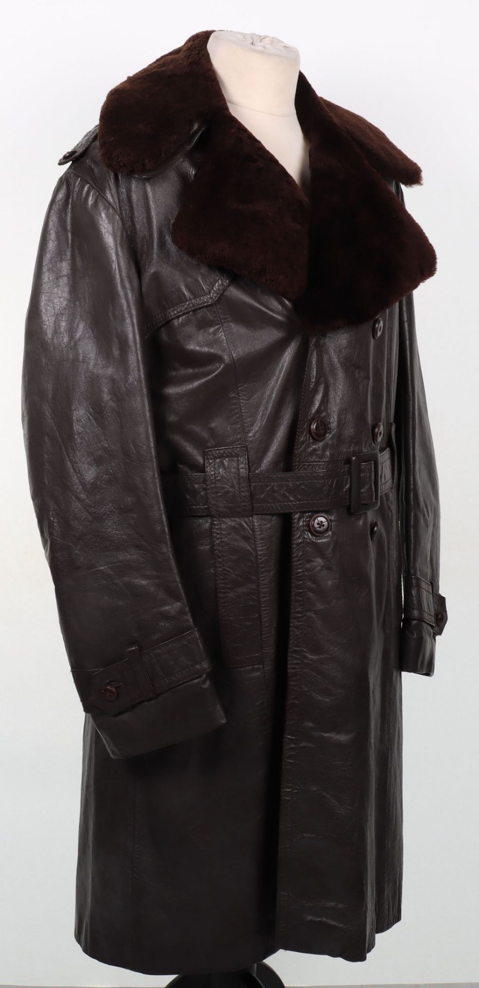Vintage Style German Leather Coat - Image 4 of 9