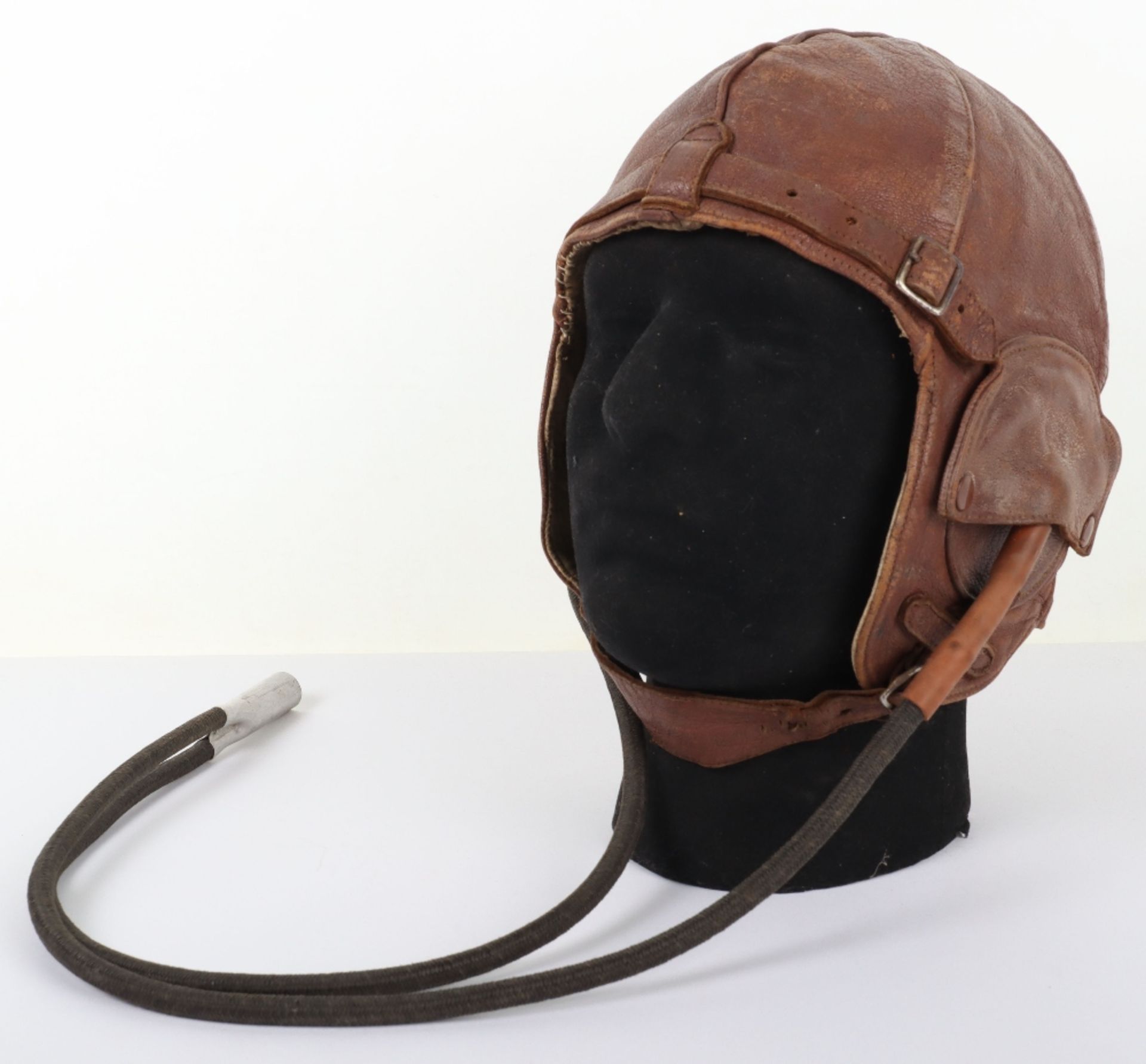 1930’s Lewis Style Flying Helmet with Gosport Tubes - Image 2 of 7