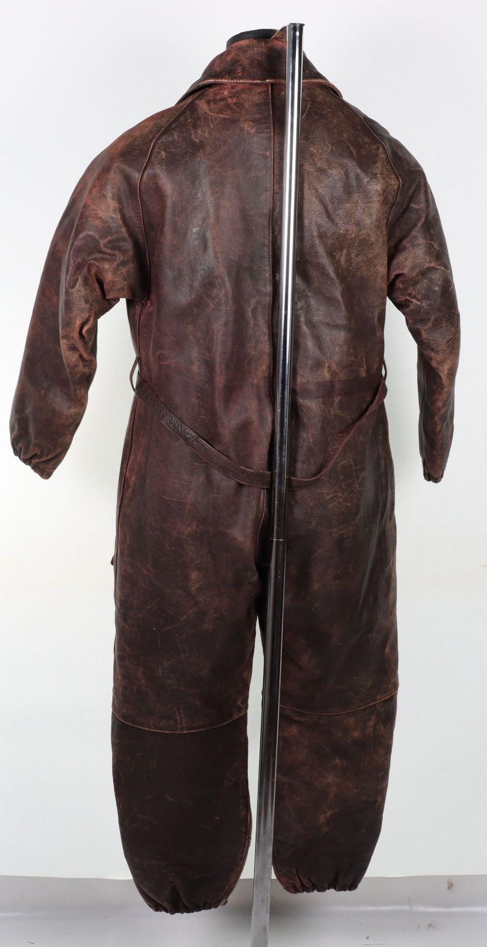 One Piece Leather Flight Suit - Image 8 of 8