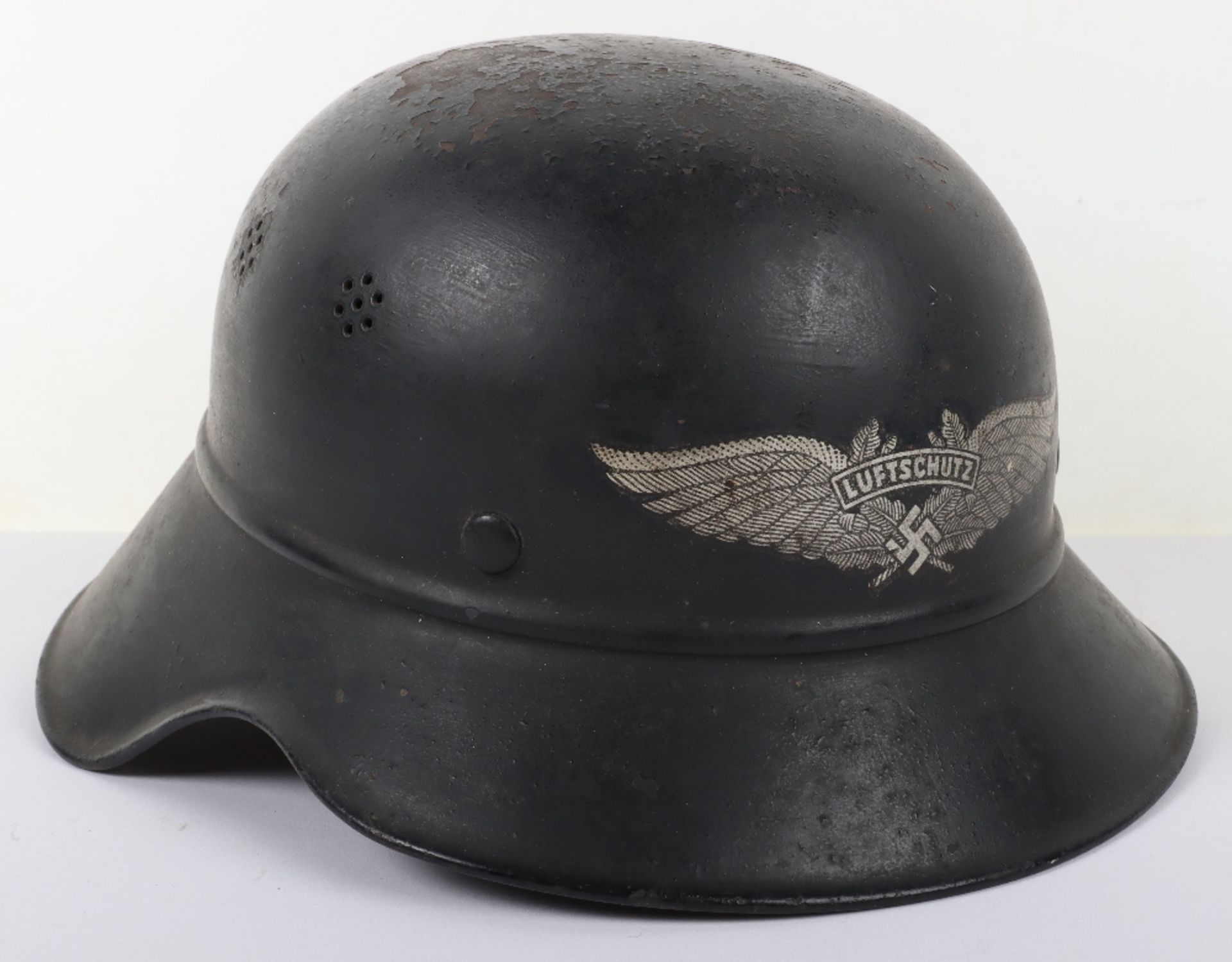WW2 German Luftschutz (Air Defence) Steel Helmet,