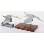 2x Mascots of Hispano Suiza Style Flying Storks