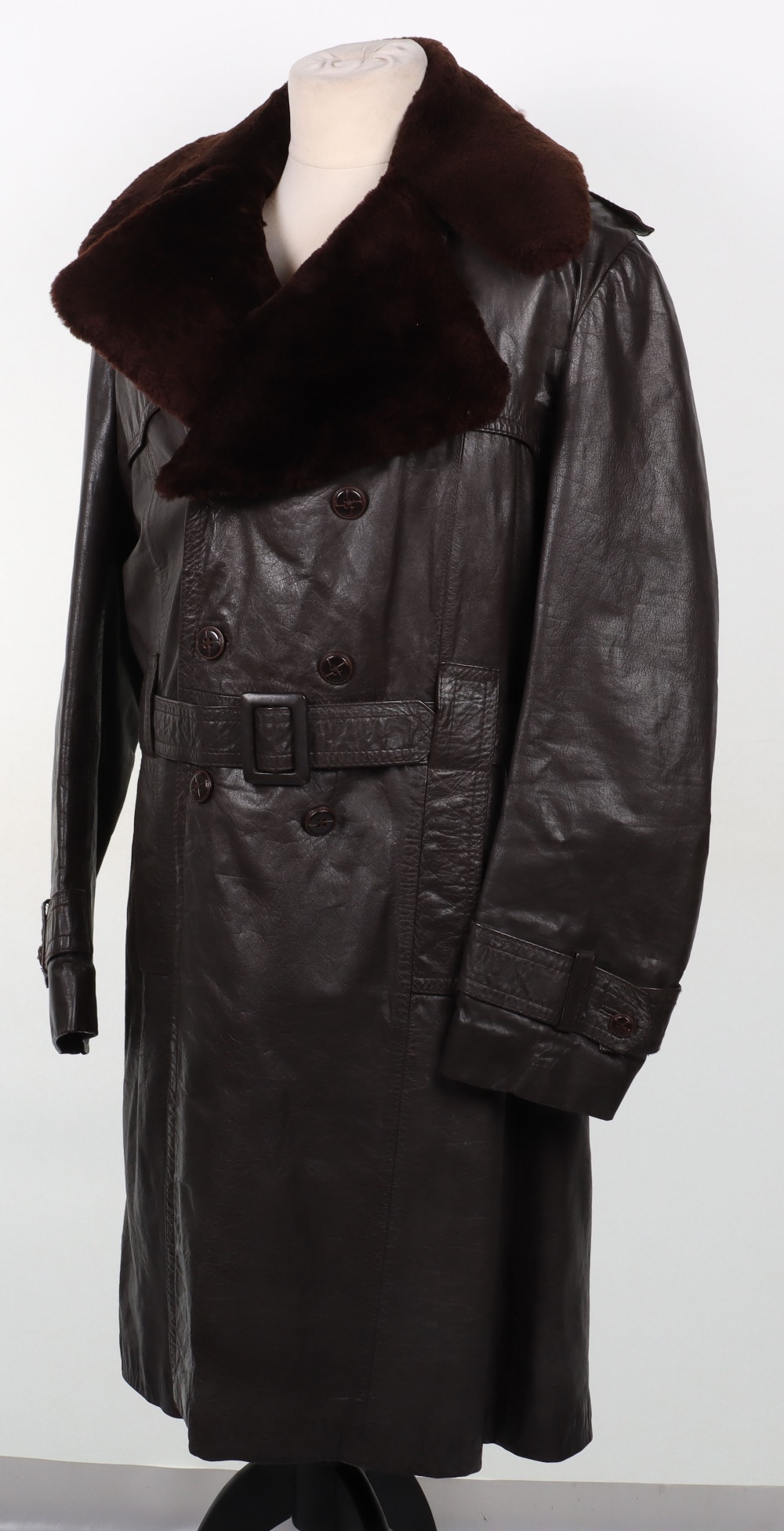 Vintage Style German Leather Coat - Image 5 of 9
