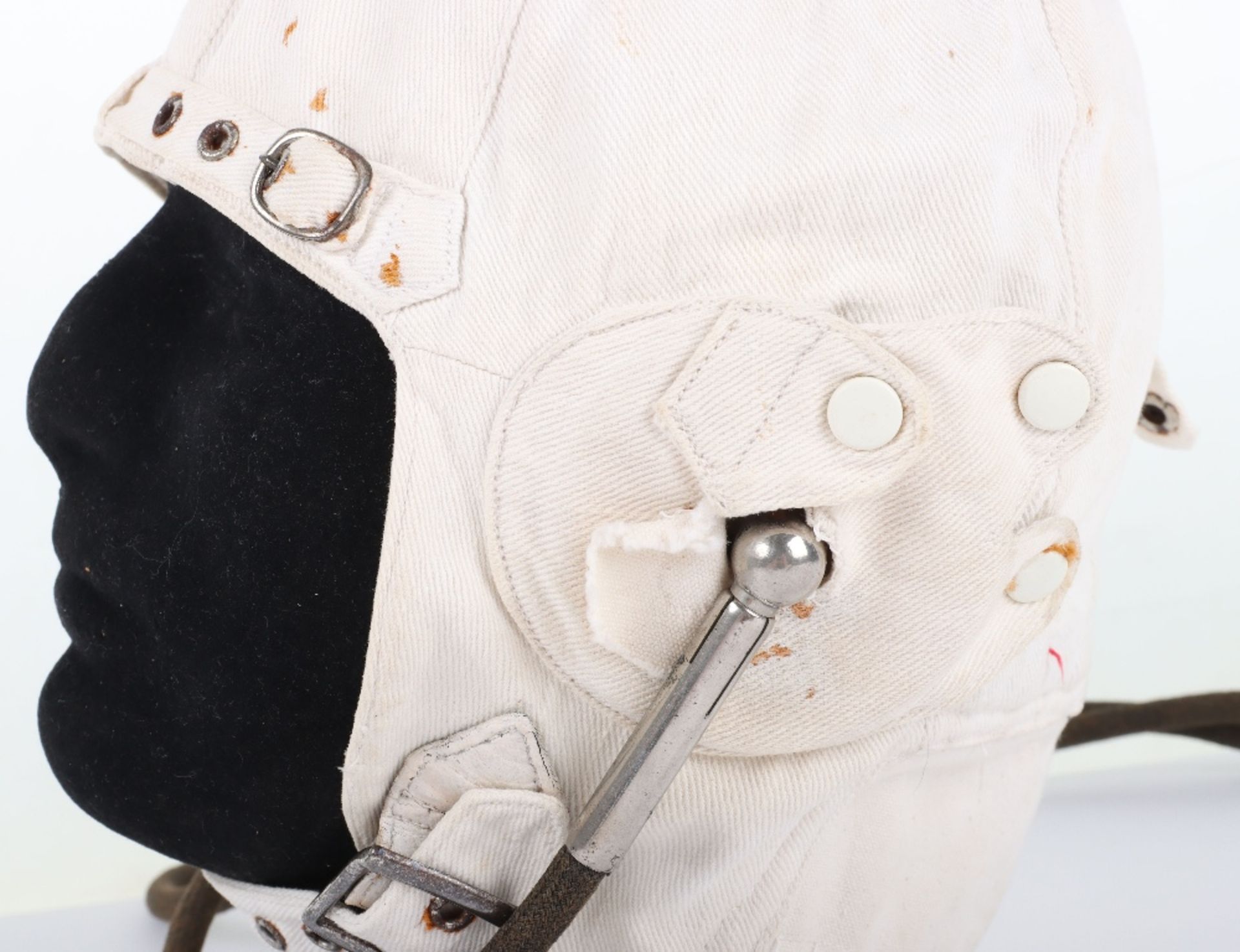 Pre-WW2 D Lewis Pattern Flying Helmet with Gosport Tubes - Image 5 of 8