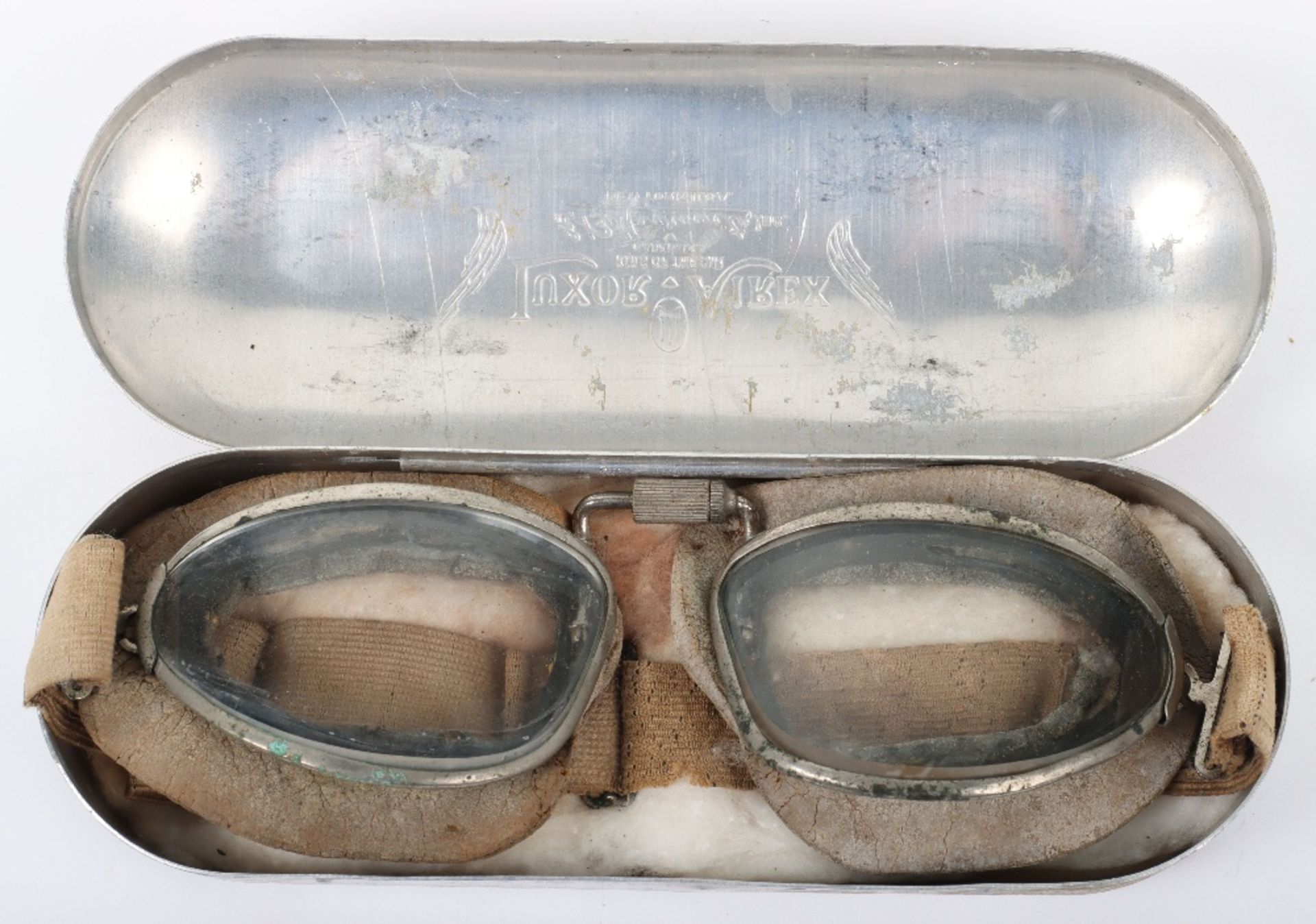 American Aviators Luxor Airex King of the Air B-2 Pattern Flying Goggles by E B Meyrowitz