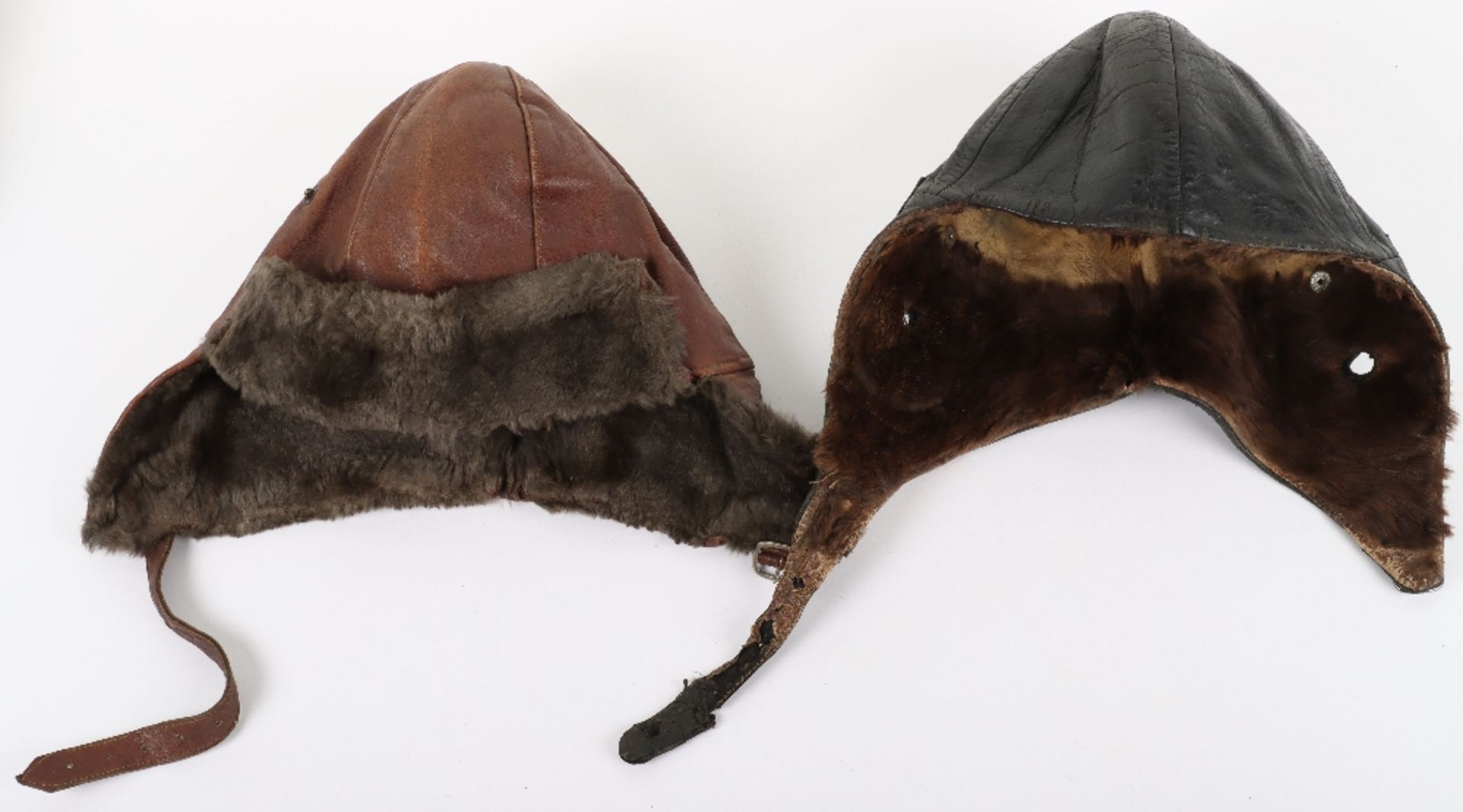 1930’s Period British Leather Flight Helmet - Image 3 of 6