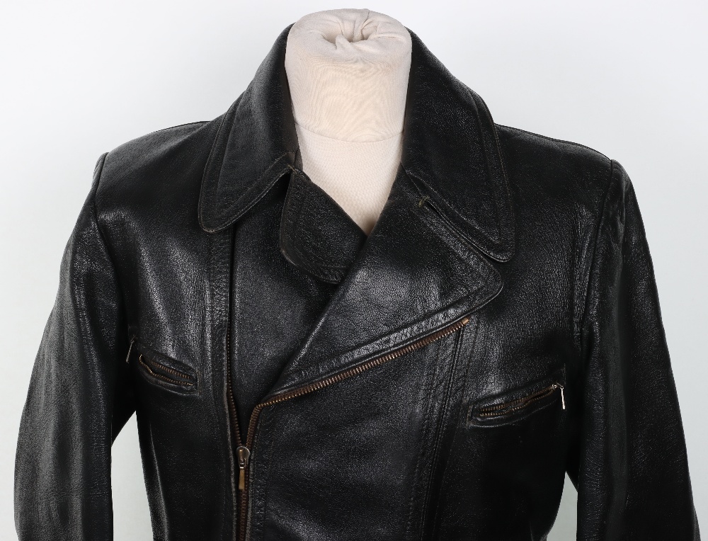 Vintage German Leather Aviators / Motoring Jacket - Image 2 of 11