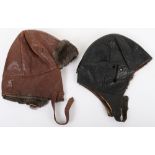 1930’s Period British Leather Flight Helmet