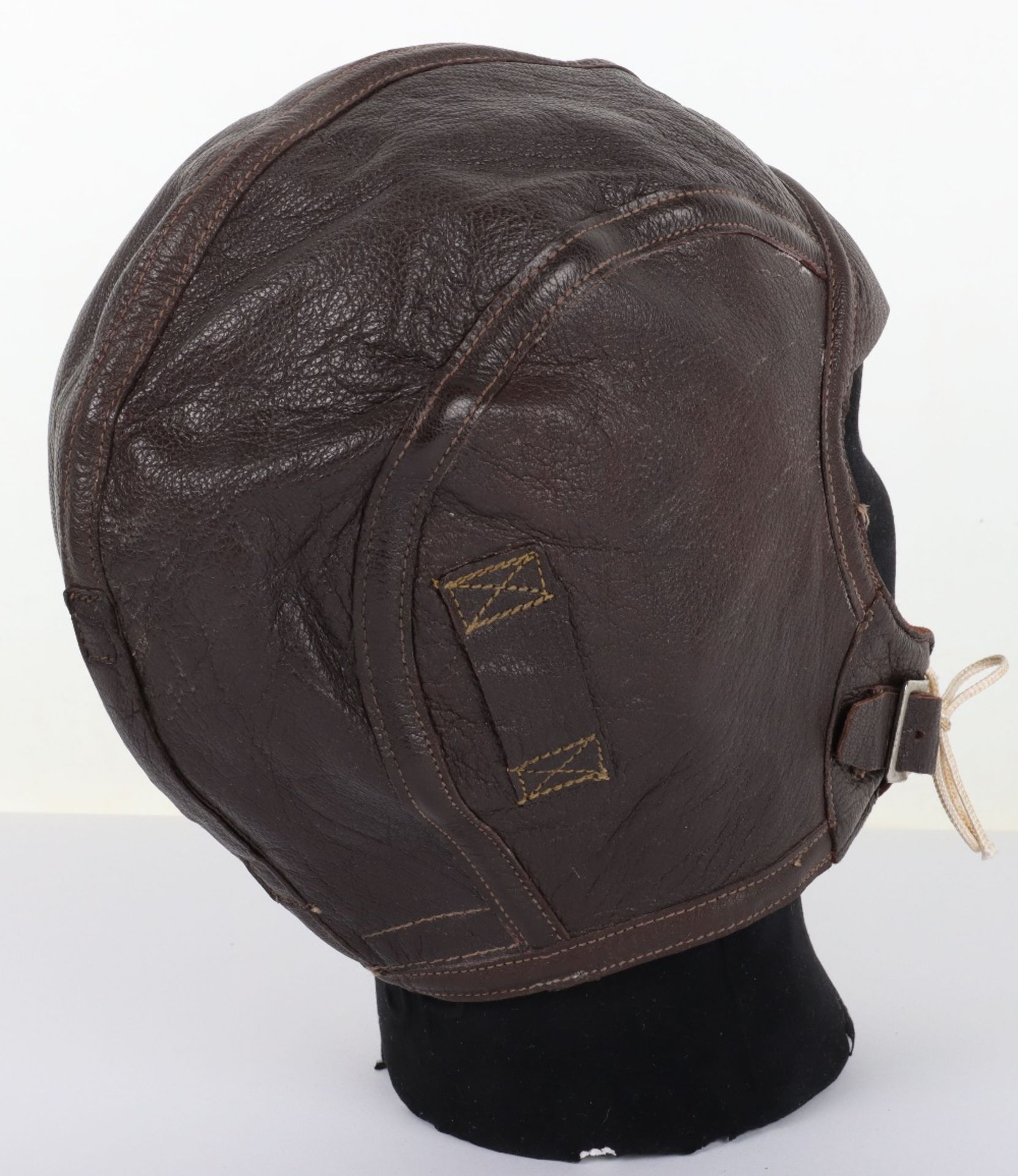 WW2 US Navy Leather Flight Helmet - Image 3 of 8