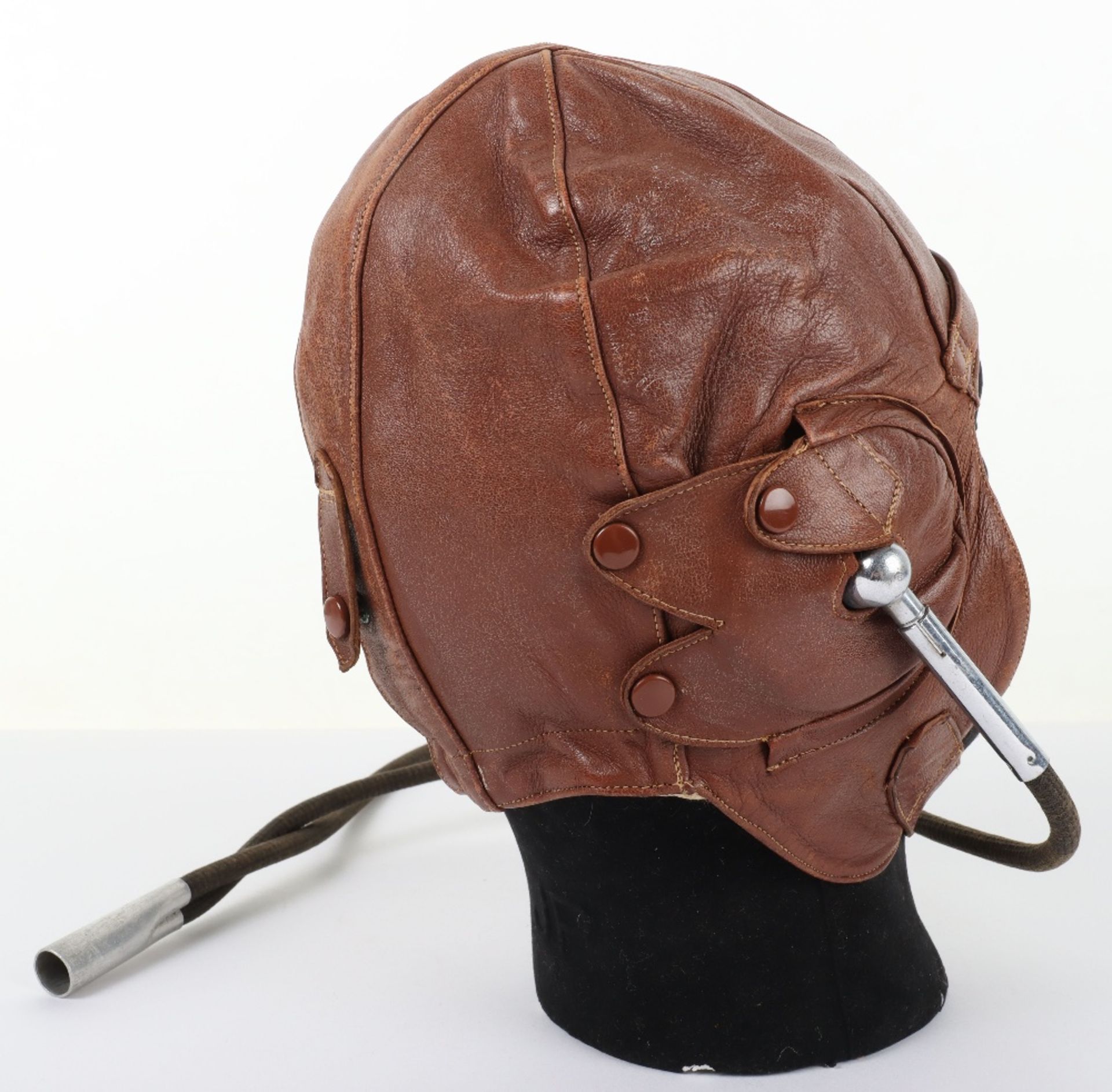 Lewis Pattern Leather Flying Helmet - Image 6 of 9