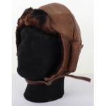 Royal Flying Corps Mk1 Style Leather Flying Helmet