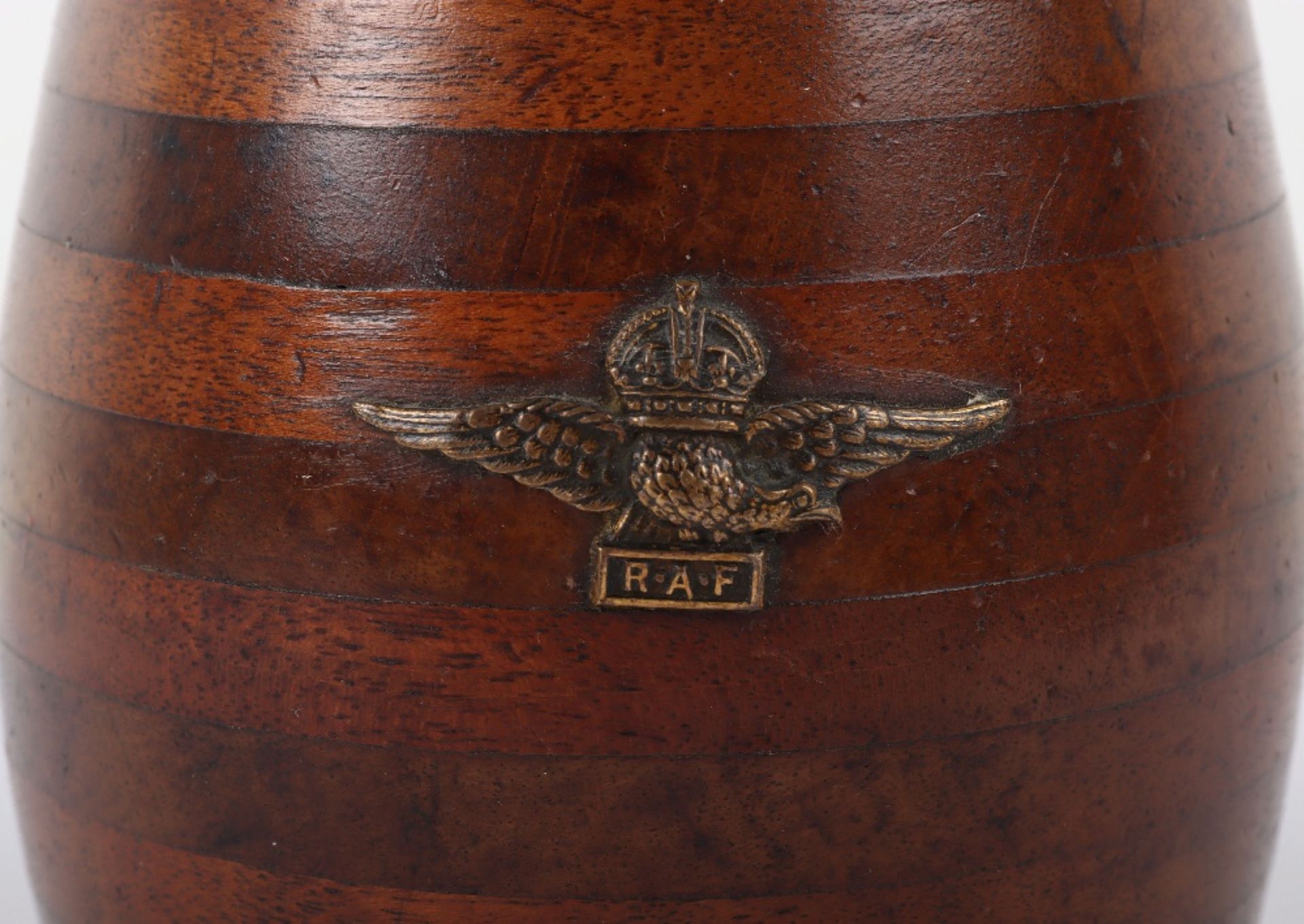 WW1 Royal Air Force Workshop Made Tobacco Jar - Image 2 of 5
