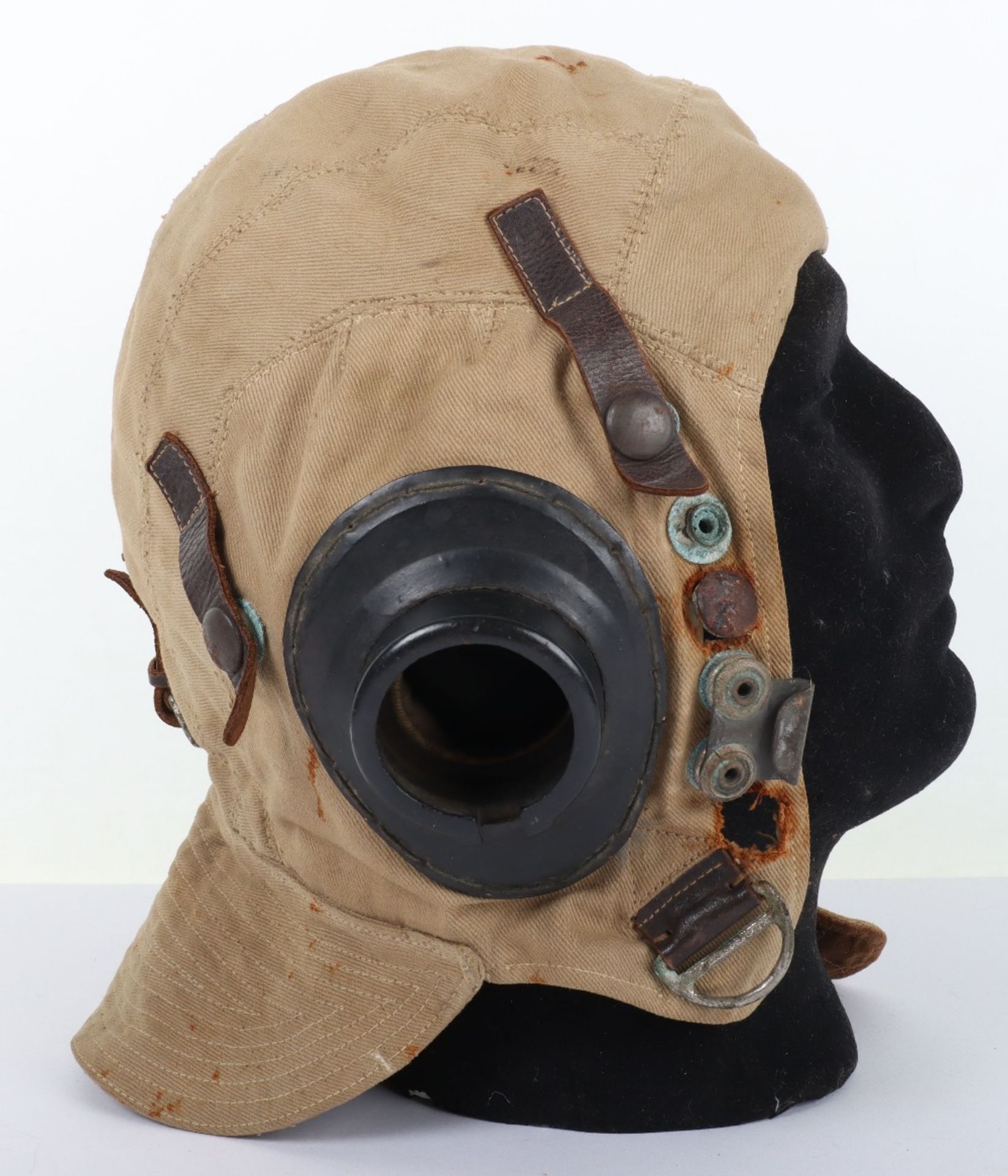 WW2 Royal Air Force Early Pattern D-Type Flying Helmet - Image 8 of 14