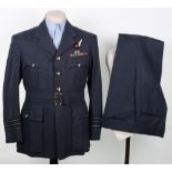 Royal Air Force Service Dress Uniform of Wing Commander E S Gates D.F.C