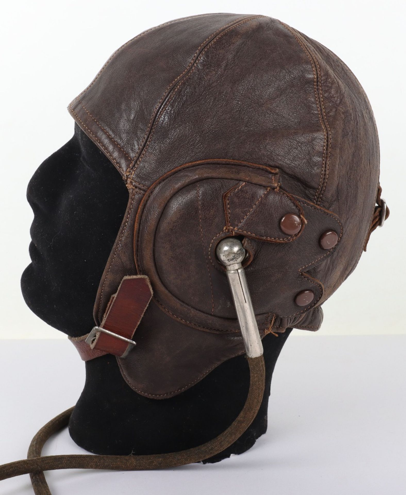 Lewis Pattern Leather Flying Helmet - Image 3 of 9