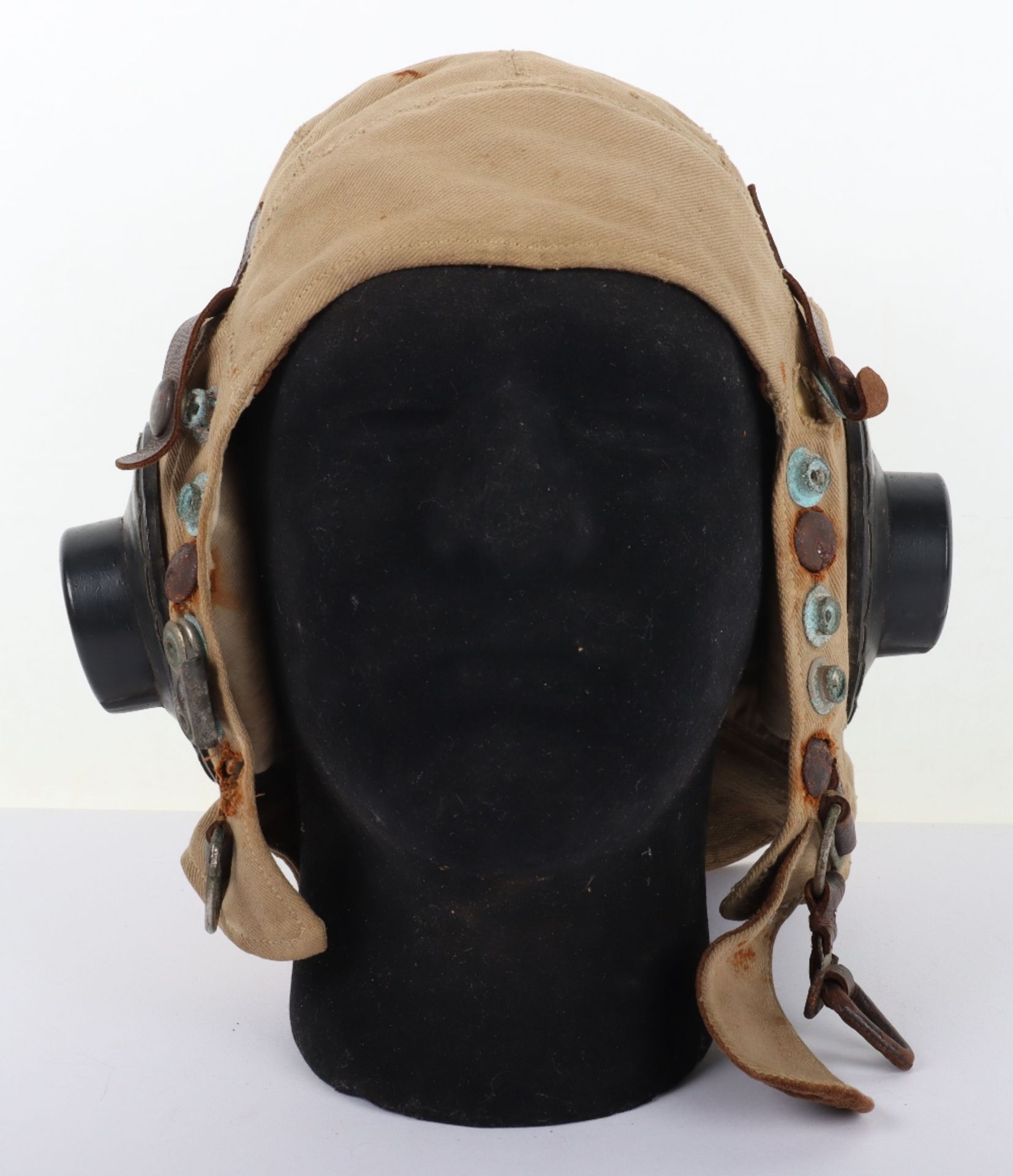 WW2 Royal Air Force Early Pattern D-Type Flying Helmet - Image 6 of 14