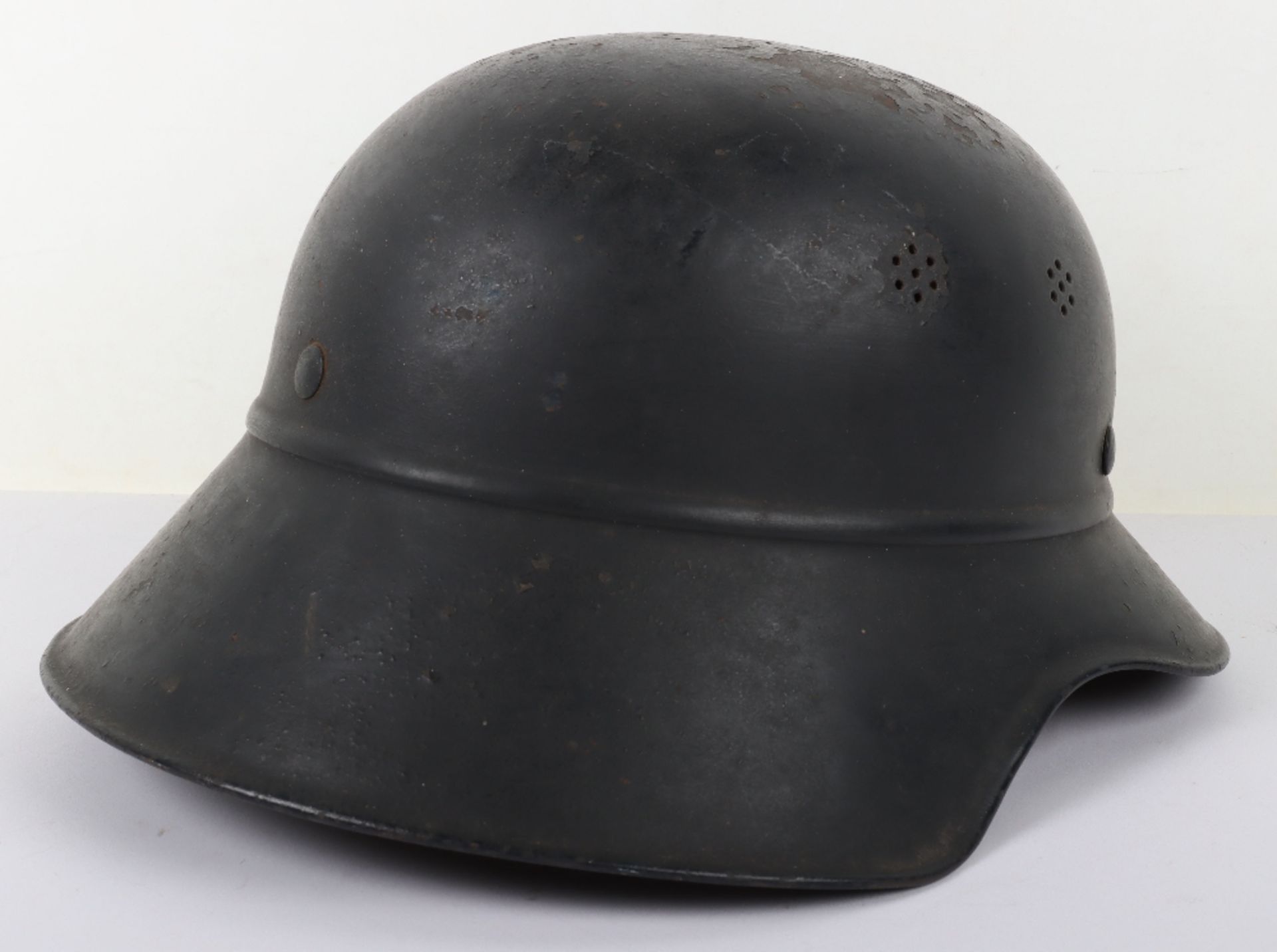 WW2 German Luftschutz (Air Defence) Steel Helmet, - Image 4 of 9