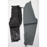 Pair of German Air Force Grey Leather Trousers