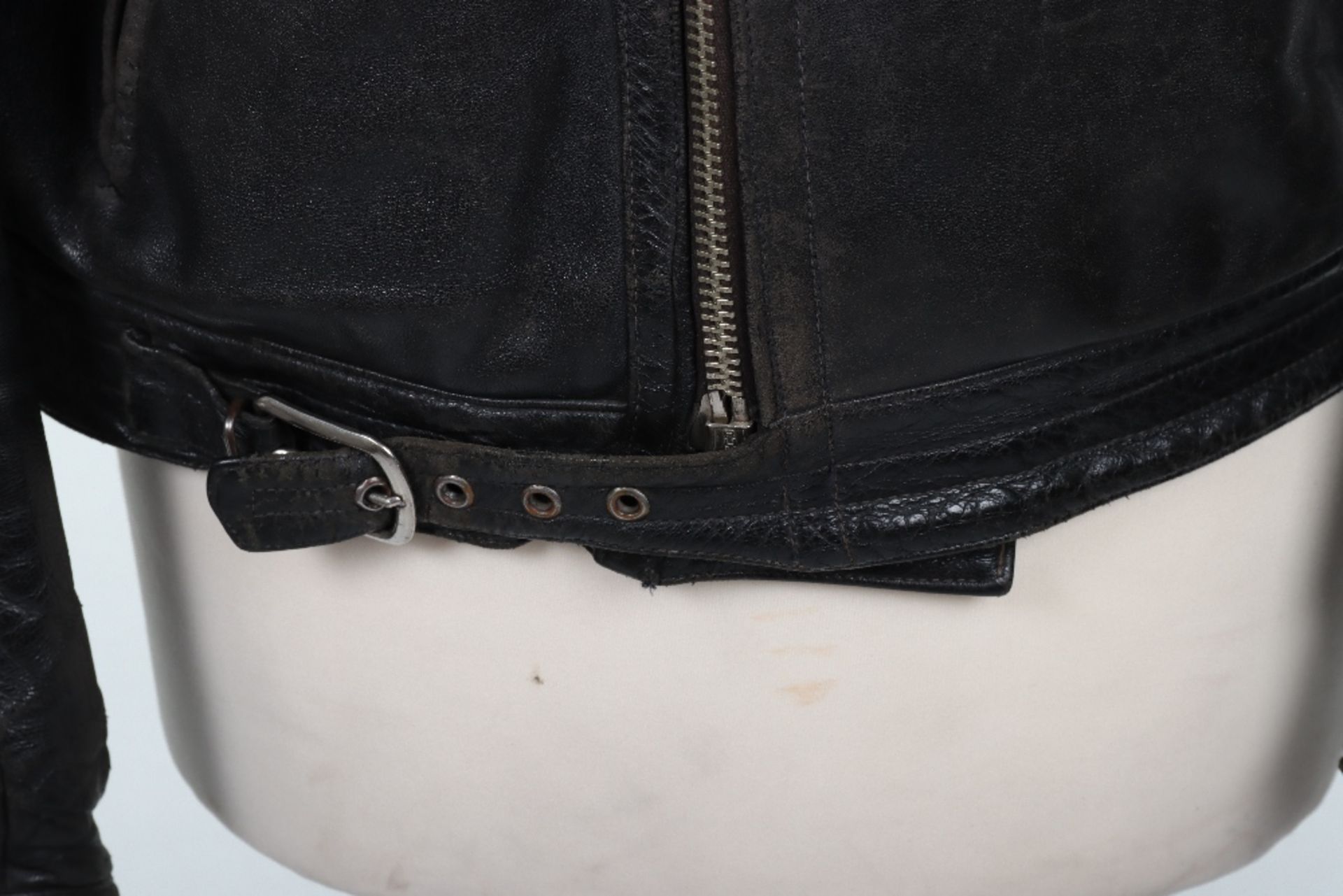 Vintage Black Leather Jacket - Image 4 of 10