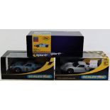 Three Boxed Scalextric Ford GT 40 Slot Cars