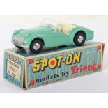 Tri-ang Spot On Model 108 Triumph TR3 pale green body