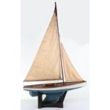A Vintage Wooden Pond Yacht