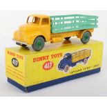 Dinky Toys 417 Leyland Comet Lorry, yellow cab/chassis, pale green stake back