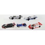 Five Unboxed Scalextric Slot Cars