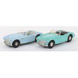 Two Unboxed Tri-ang Spot On Models 105 Austin Healey “100-SIX”
