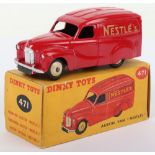 Dinky Toys 471 Austin Van “Nestle's” scarce cream wheel hubs