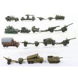 Quantity of unboxed Military Dinky Toys,