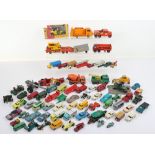 Large Quantity of Playworn Matchbox/Hotwheels mixed diecast toys,