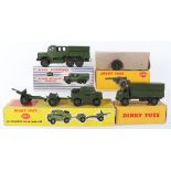 Four Boxed Dinky Toys Military Models