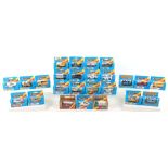 Twenty Five Blue Boxed Matchbox Superfast Models, made in Macau, including:MB2 Pontiac Fiero,MB3