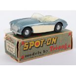 Tri-ang Spot On Model 105 Austin Healey “100-SIX” two tone cream/metallic blue body