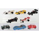 Eight Unboxed Hornby Hobbies Scalextric Slot Cars