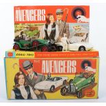 Corgi Toys The Avengers Gift Set 40, containing scarce Steeds Bentley, green body