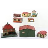 Quantity of German Tinplate Buildings, 00 gauge and larger