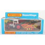 Matchbox Superkings K-87 Massey Ferguson 595 Tractor & Rotary Rake