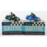 Two vintage boxed Scalextric Motor Cycle Typhoons, 1960s