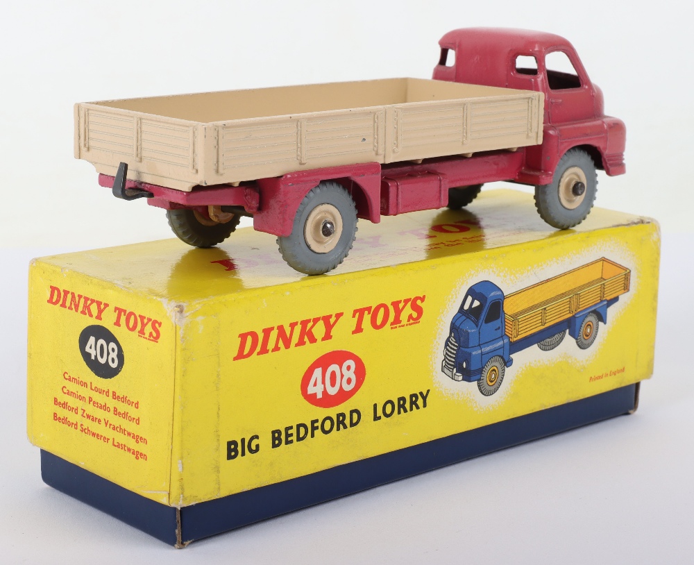 Scarce Boxed Dinky Toys 408 Big Bedford Lorry, pink cab - Image 2 of 3